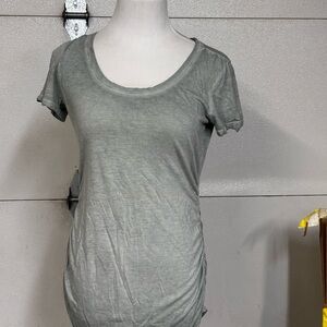 Motherhood Light Gray Short Sleeve Tee